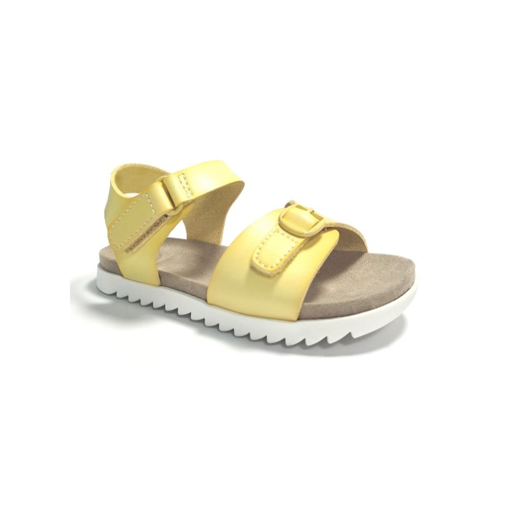 Wonder Nation Baby Girls Buckle Sandals, love this yellow color!